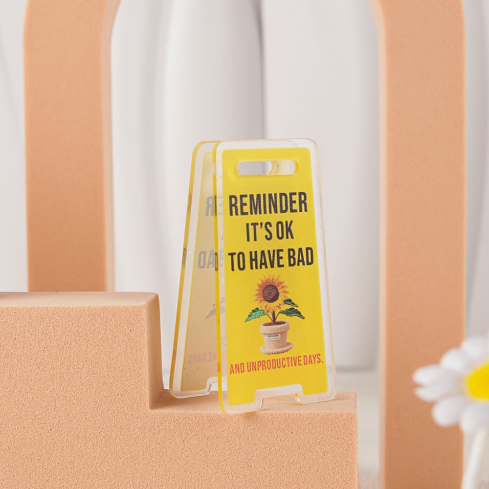 Acrylic Desktop Sign "Do Not Disturb I'm Busy" Note Clip Creative Desk Decor Memo Holder Cross-Border Dropshipping