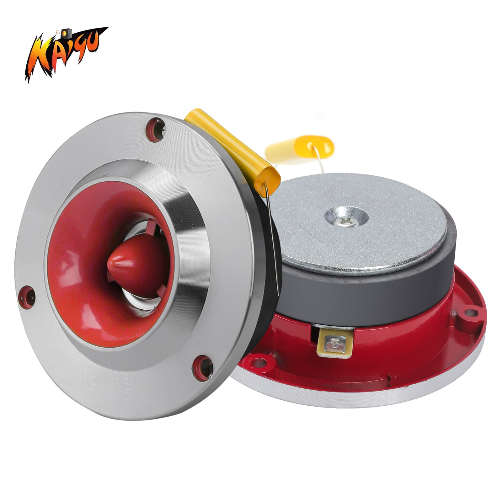 4-Inch Metal Tweeter Car Speaker, Aluminum Speaker for Audio Modification