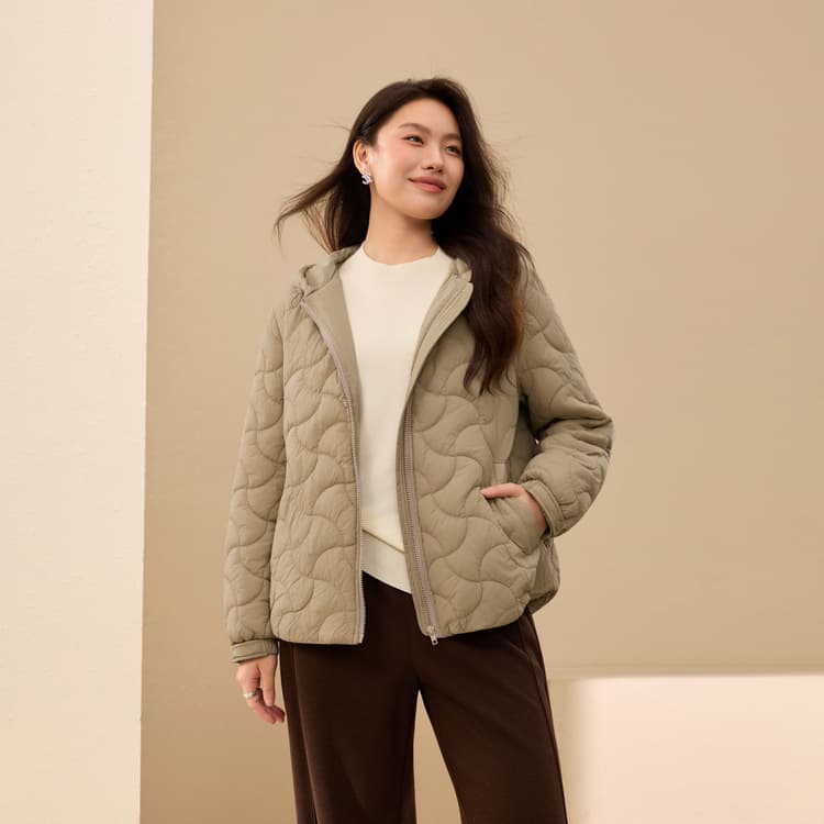 Hooded Warm Cotton Coat: Qianlixiu Plus Size Women's Versatile Comfortable Short Jacket for Plus Size Ladies 2025 Winter New Arrival