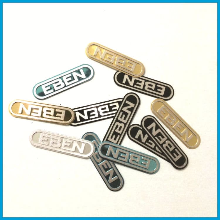 Supply of High-Gloss Aluminum Alloy Labels, Stamped Aluminum Plates, Anodized Nameplates, Metal Stickers for Furniture Brands Manufacturer