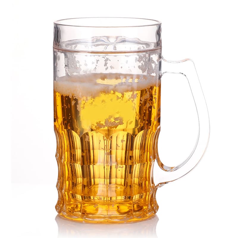 Wholesale Hot-Selling Plastic Cup, TikTok Same Style Double-Layer Beer Cup, Creative Personalized Prank Double-Layer Ice Cup, Water Cup