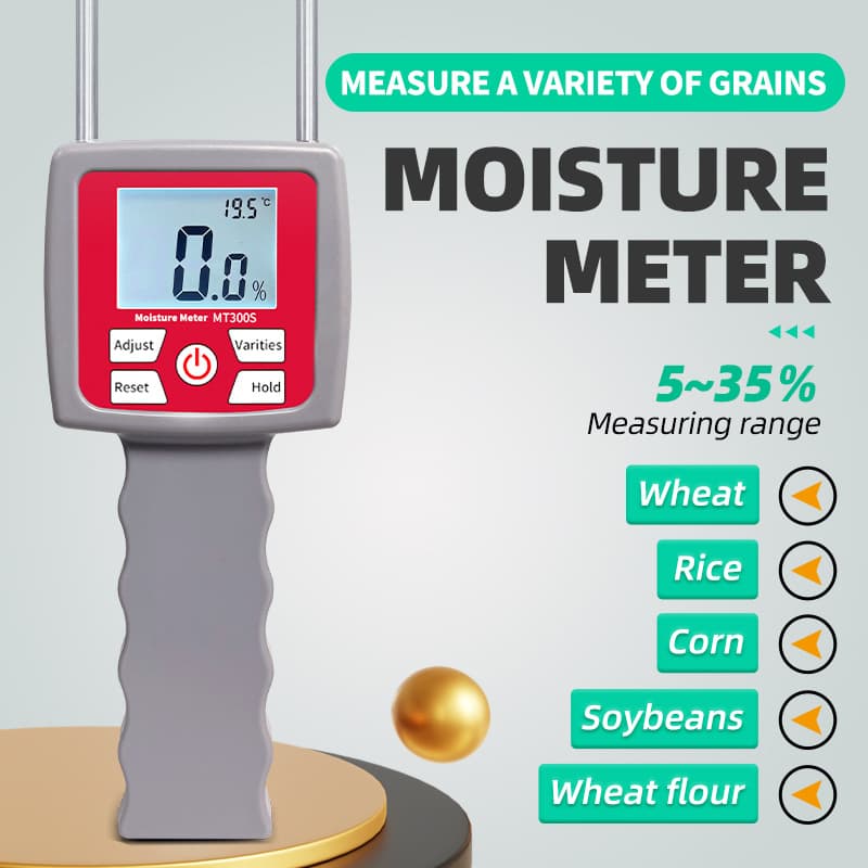 Grain Moisture Meter, Corn Wheat Moisture Tester, Soybean Flour Moisture Test Dry Wet