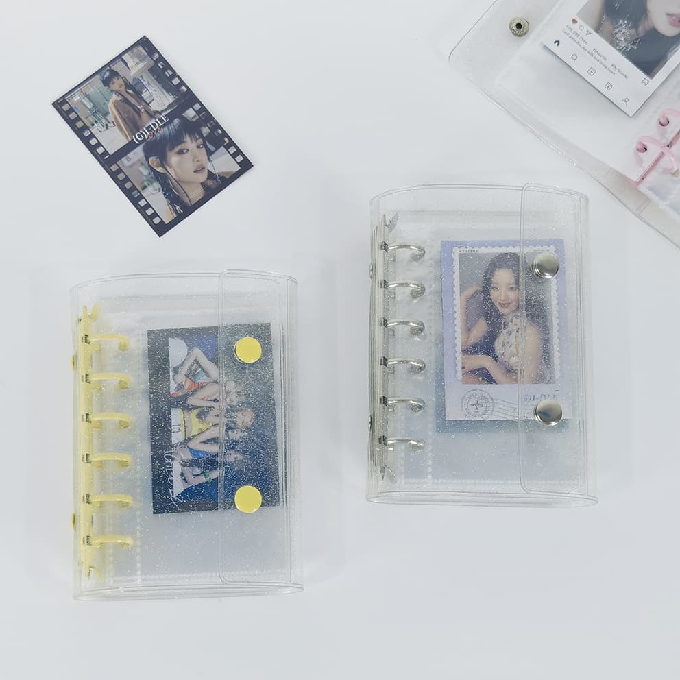 A7 6-ring binder covers for notebooks/diaries/student idol collections with girly card storage albums