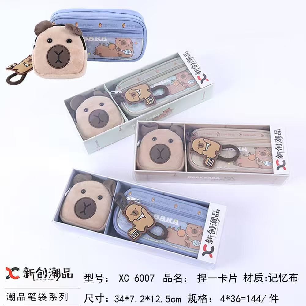 Capybara pencil bag pencil case stationery capybara pencil bag pencilcase large capacity