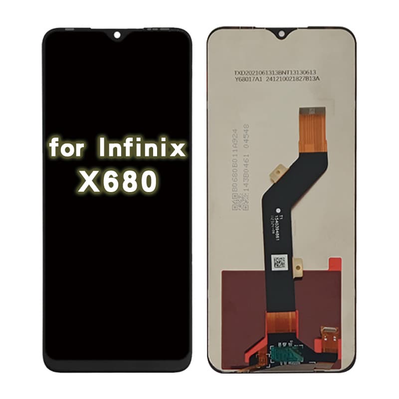 Compatible with Tecno Infinix X680 Screen Assembly Original LCD Display Full Assembly with Frame Mobile Phone Screen