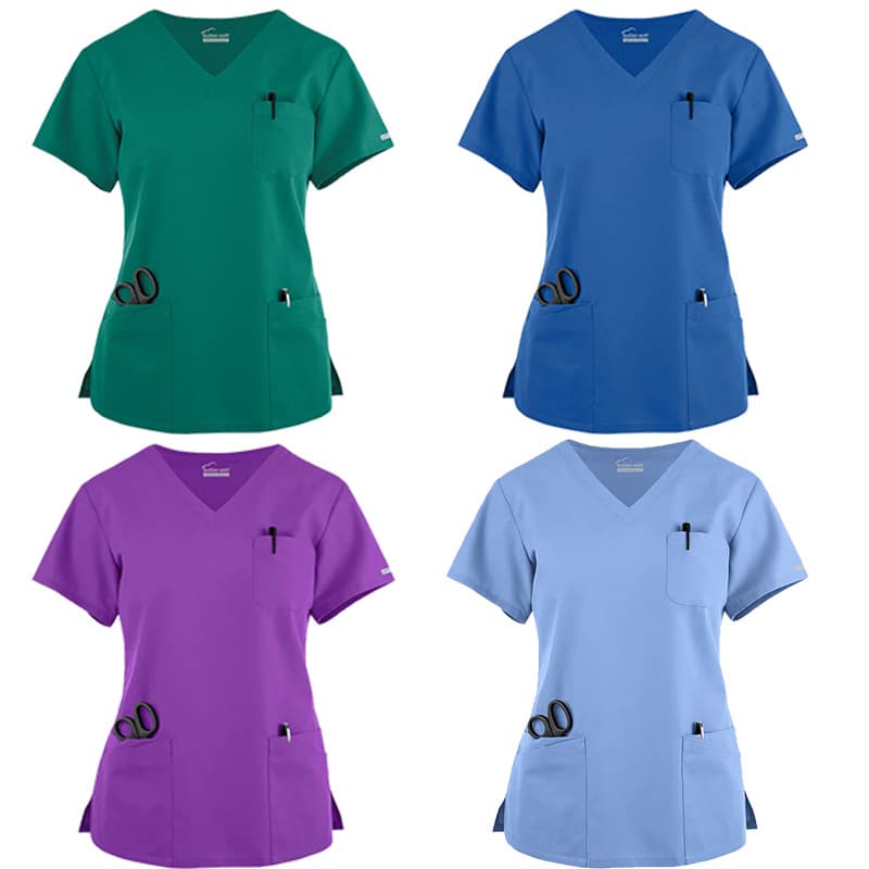 Amazon Hot Selling Scrub Suit for Men and Women, Doctor Surgical Gown, Pediatric Nurse Uniform, Clinic Dental Cosmetician Workwear