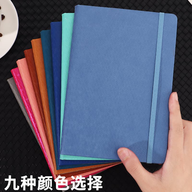 Wholesale strap notebook business leather notepad high-end record book souvenir gift box set gift