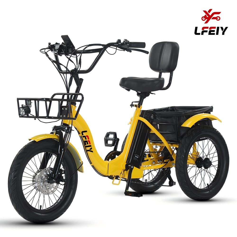 Cross-border 18-inch ready-made folding electric tricycle pedal-assisted tricycle lightweight small bicycle