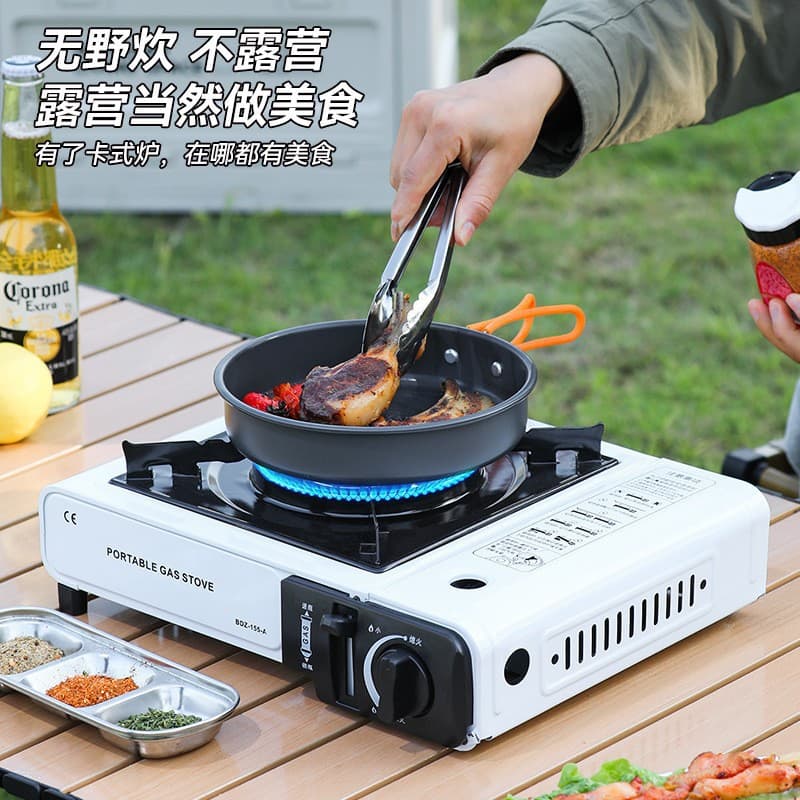 Gas Canister Stove Portable Outdoor Camping Cooktop Windproof Picnic Camp Stove Home Use Cassette Gas Burner