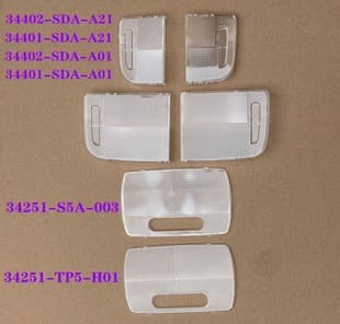 Compatible with Honda Accord CRV Odyssey Fit City Reading Light Cover Interior Light Cover Front and Rear Reading Light Lens