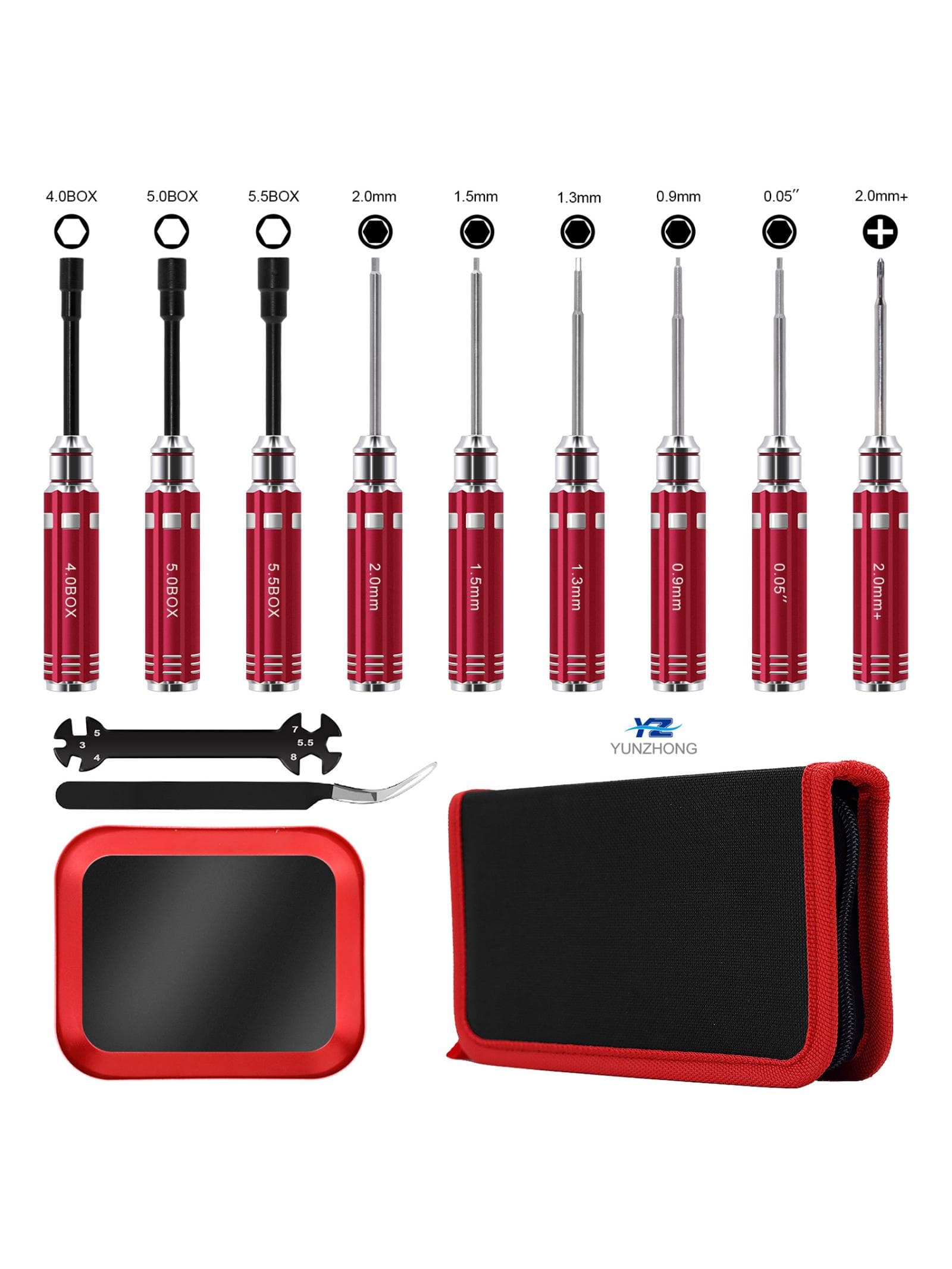 12-in-1 RC Model Car Remote Control Car Mini Hex Screwdriver Set Multi-Purpose Repair Assembly Tool Kit
