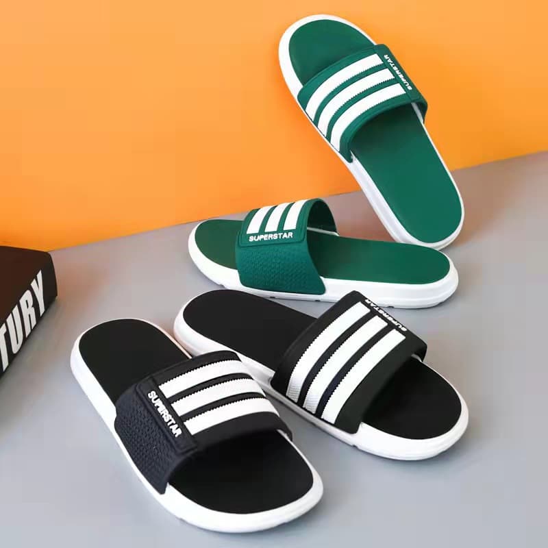 Indoor Shower, Home, Outdoor Wear-Resistant Student Anti-Slip Fashion Men's Slippers, Lightweight Casual