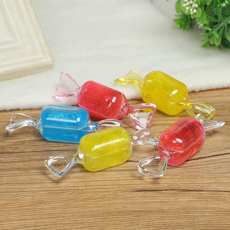 European Style Plastic Transparent Candy Box Creative Candy-Shaped Plastic Box Crystal Mud Packaging Box Wedding Supplies Candy Box