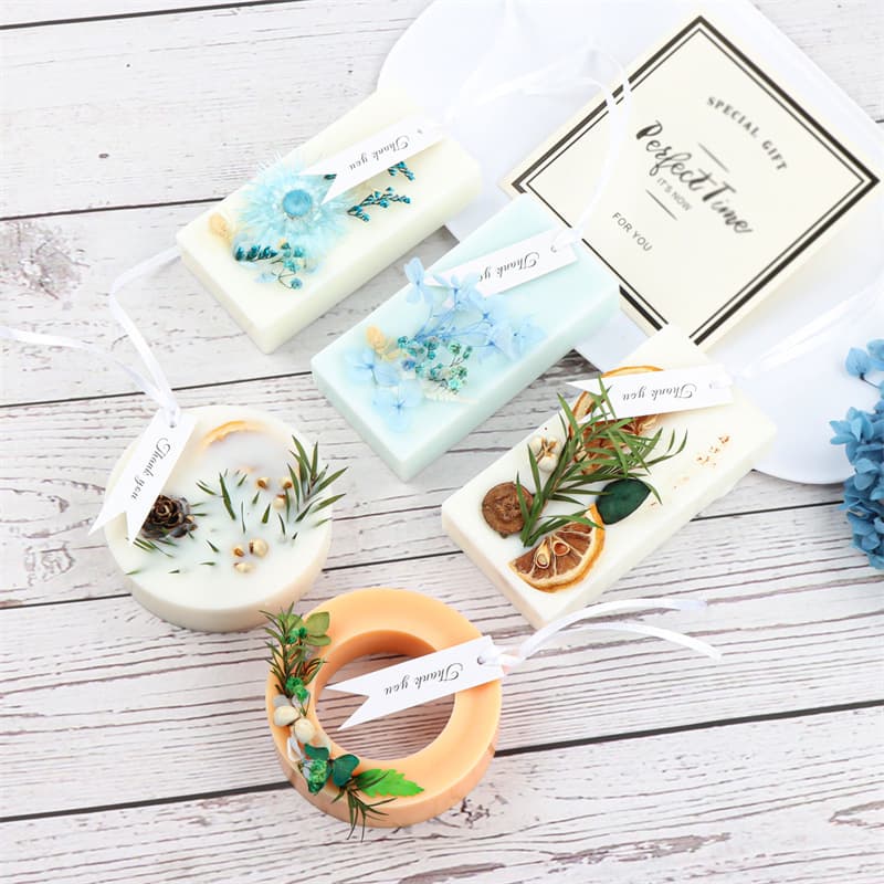 Cross-border hot style creative simple round square household air freshening aromatherapy tablet wardrobe fire-free dried flower pendant