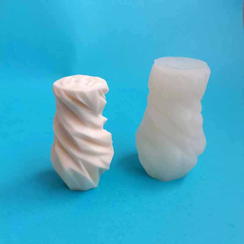 Geometric Irregular Vase Diamond Column Aromatherapy Candle Silicone Mold Diffuser Stone Plaster European Abstract Decoration Mold