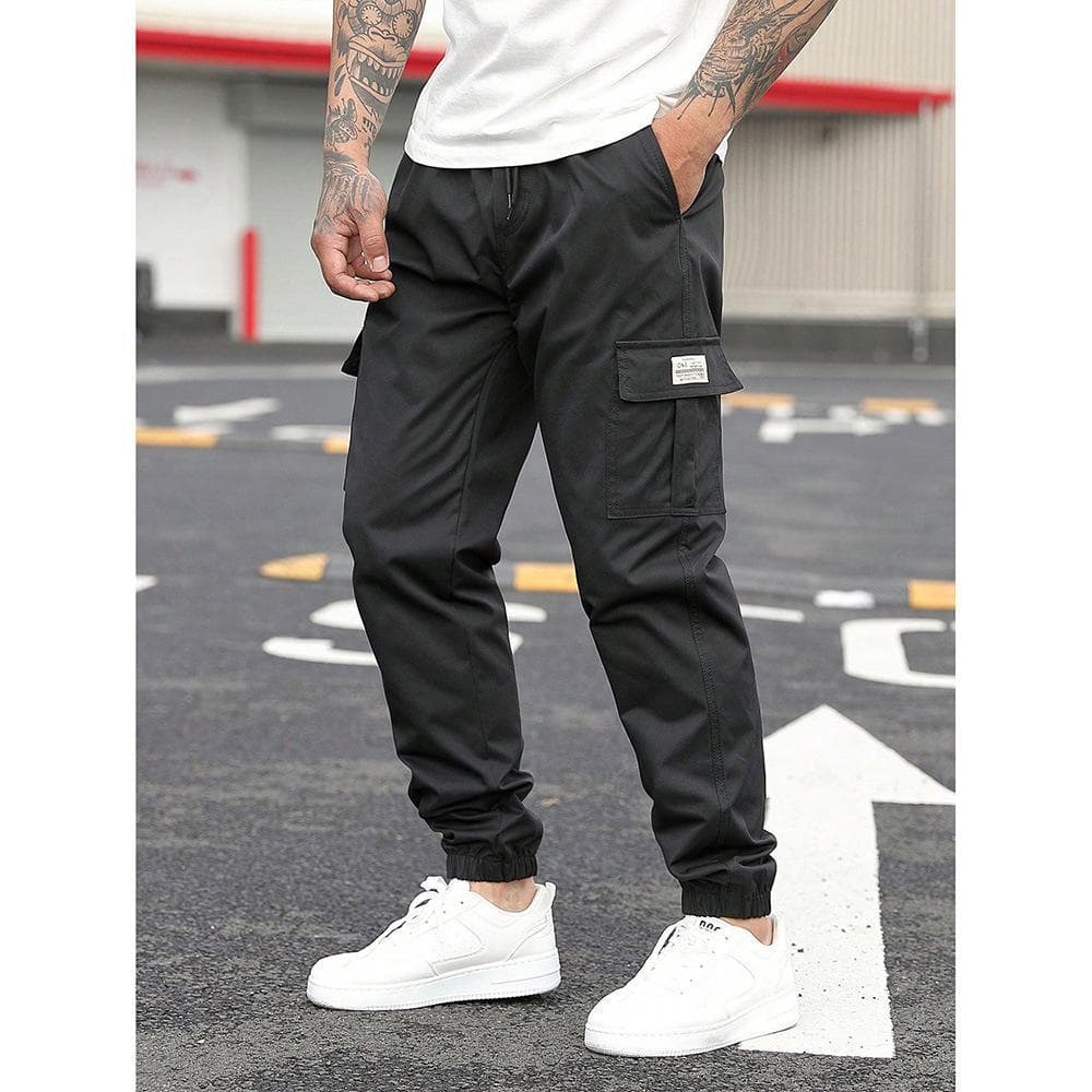 Amazon Cross-border Europe/US Retro Drawstring Multi-pocket Cargo Casual Pants Loose Outdoor Trendy Versatile Long Pants