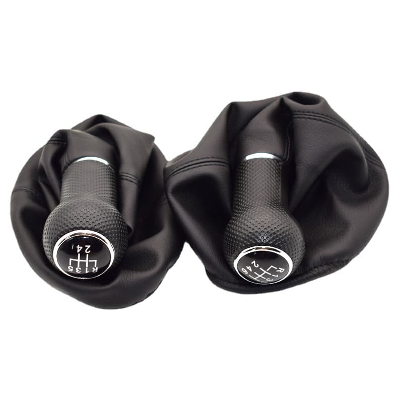 Leather Gear Shift Knob Dust Cover for Old Volkswagen Jetta Old Golf Shift Lever Head Change Gear Handle ABS Leather Material