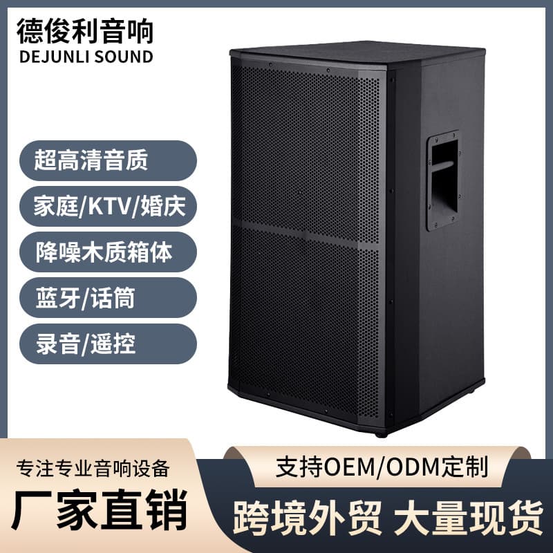 Export 15-inch Multi-functional Professional Speaker with Heavy Bass, High Power Conference Speaker, Outdoor Wedding Performance Speaker