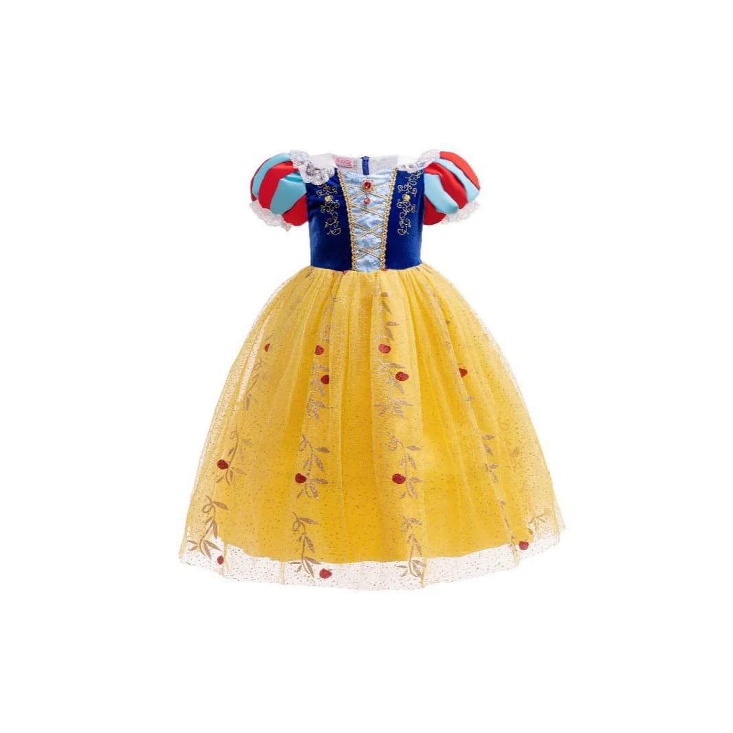 2026 cross-border Snow White short-sleeved girls COS new dress children's clothing princess dress Halloween tutu skirt