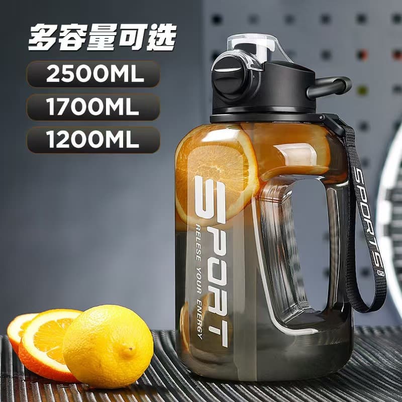 Large Capacity Sports Water Bottle with Straw for Outdoor Fitness, Gallon Jug, Dunden Cup, Factory Direct