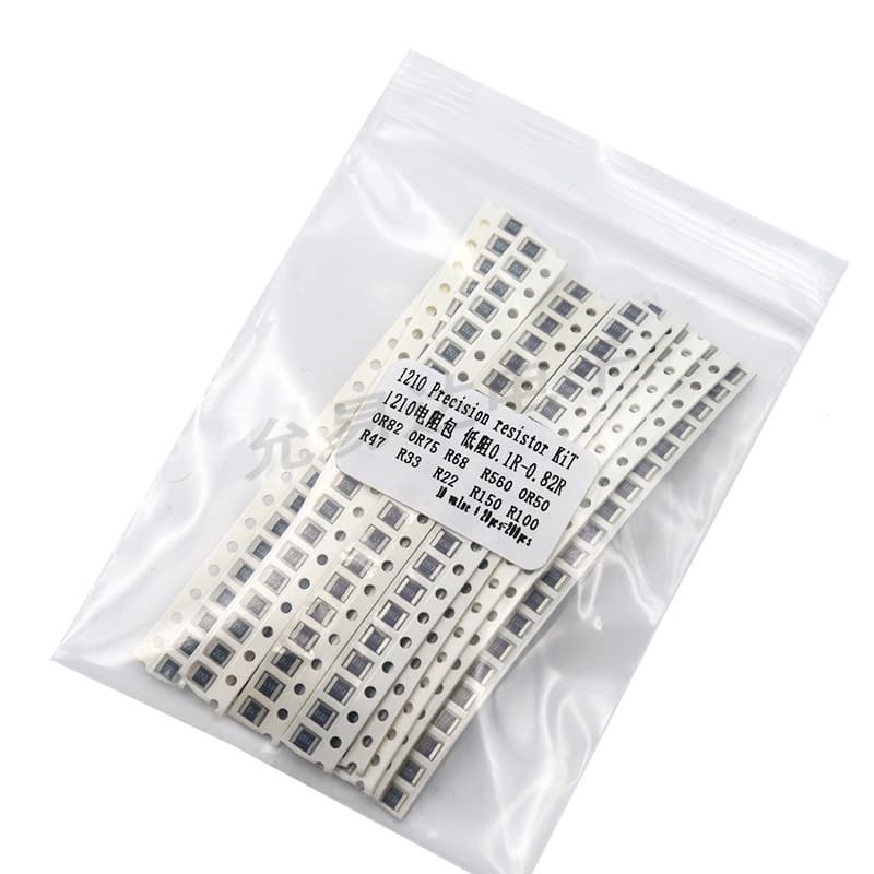 1210 SMD Resistor Assortment Low Resistance 0.1R to 1R Precision Resistor Sample Pack 10 Types 20 Each