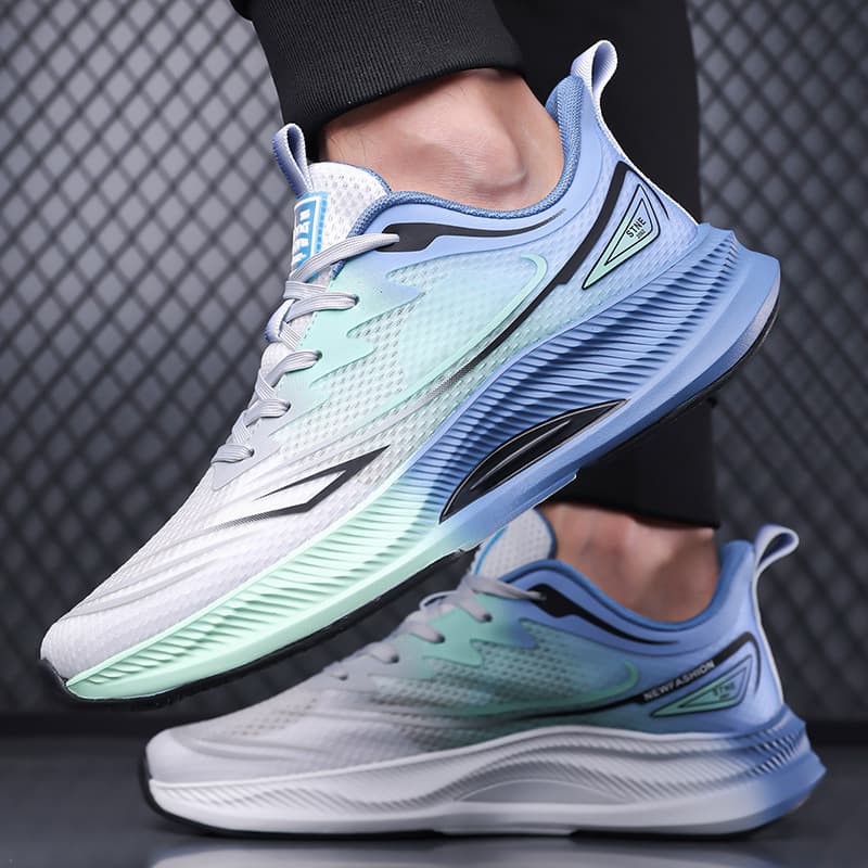 Men's comfortable, fashionable and popular versatile lightweight breathable sports running shoes soft sole shock-absorbing sports shoes