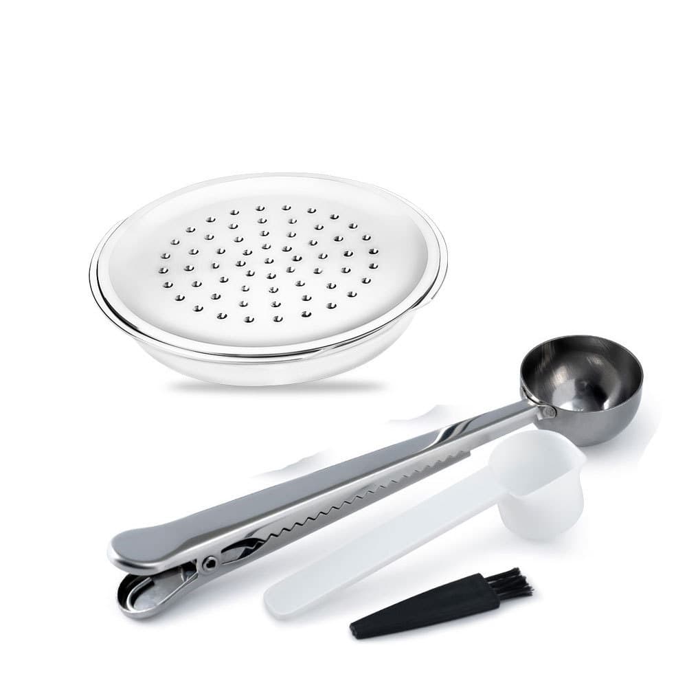 Drop shipping reusable stainless steel Senseo coffee capsule with stainless steel lid, refillable filter cup