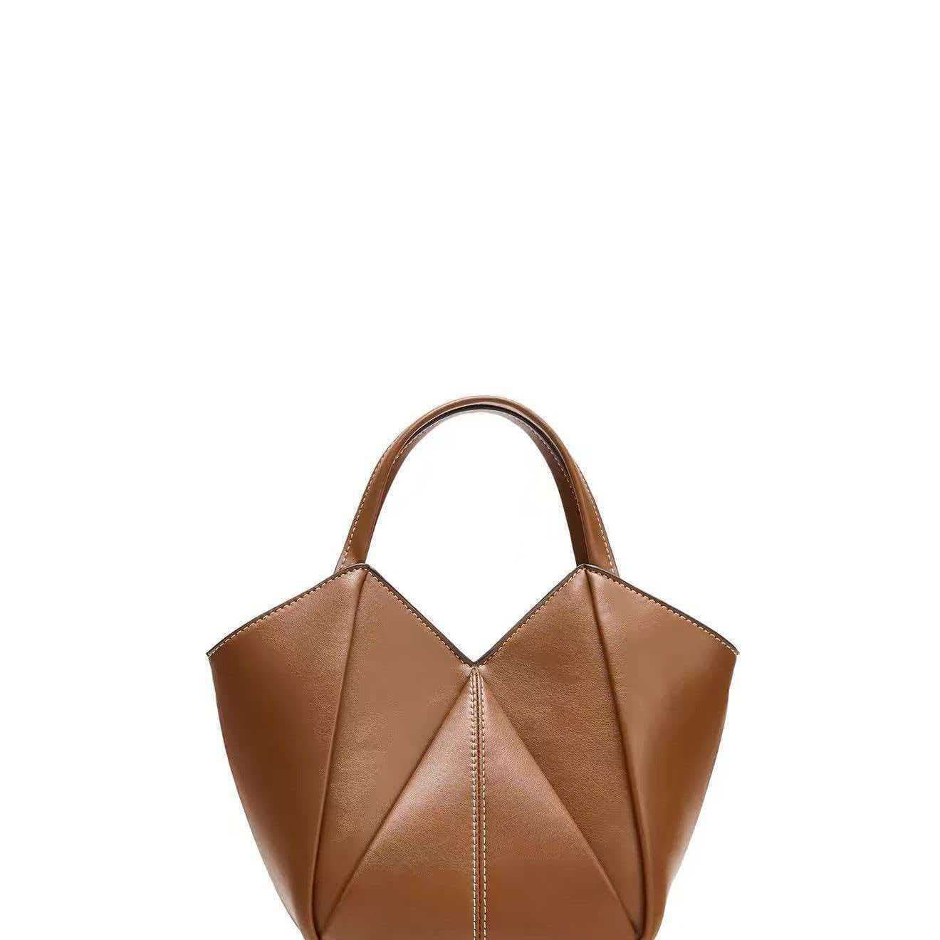 2026 Summer New Products Women's Bags Brown Mini Portable Crossbody Bag Versatile Commuting Shopping Tote Bag
