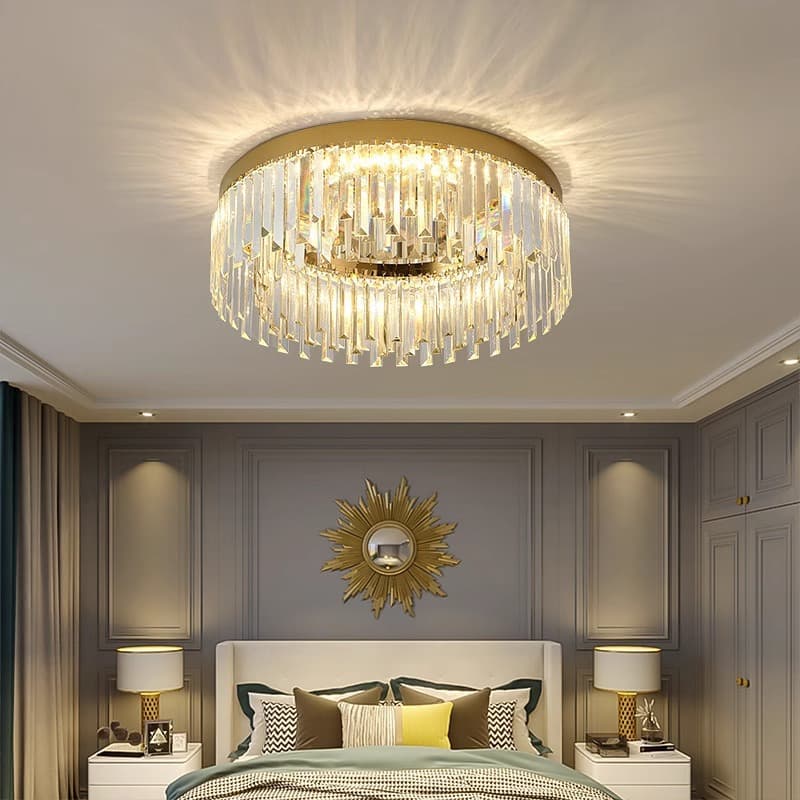 Modern Minimalist Crystal Ceiling Light, New Creative Light Luxury Living Room Light, Bedroom Light, Master Bedroom Lamp
