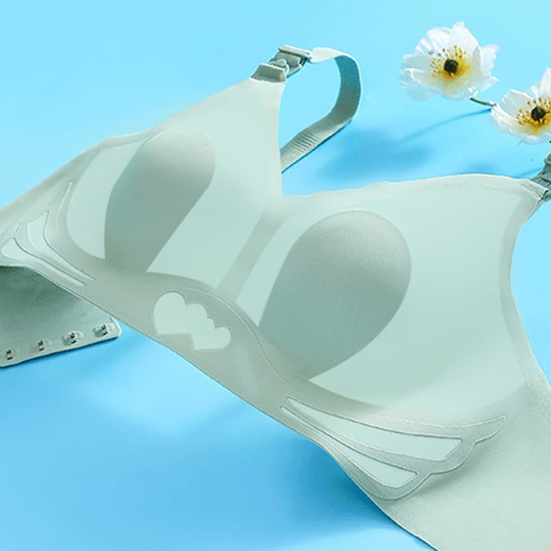 Plus Size Maternity Bra Summer Thin Cup Large Cup Nursing Bra Postpartum Feeding Anti-Sagging Women