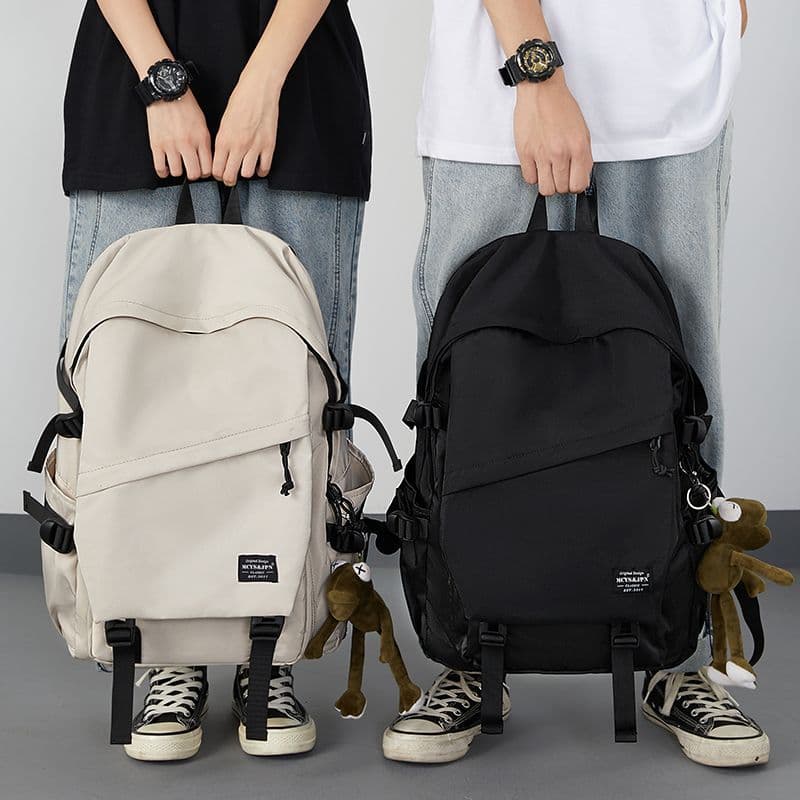 Ins style unisex backpack, simple and versatile, large capacity casual travel backpack for middle school, high school, and college students