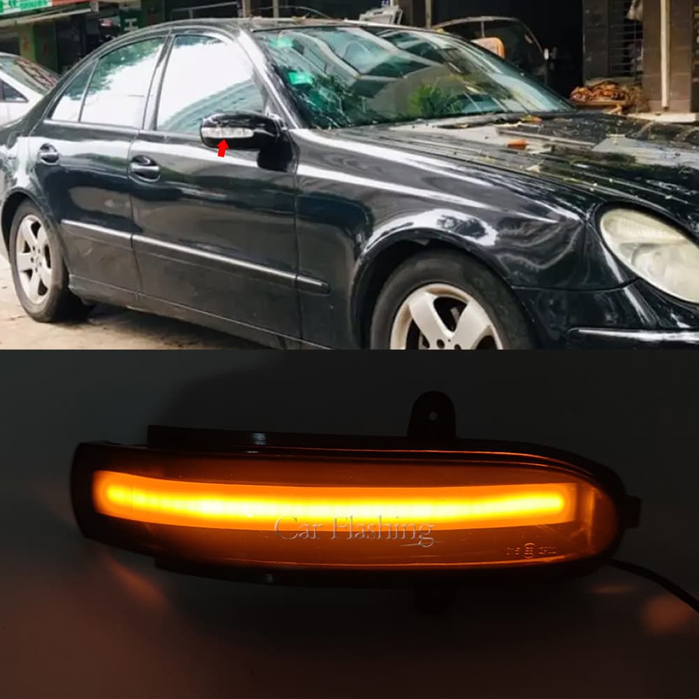 For Mercedes-Benz W211 Rearview Mirror E200 Side Mirror E240 E280 Turn Signal Light E320 G-Class W463