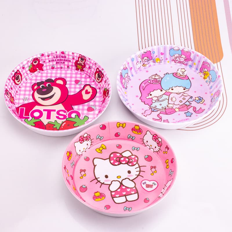 New Style Melamine Tableware Cartoon Creative Plate, Internet-Famous 6 Inch Plate, Cute Household Plate, Fruit Plate