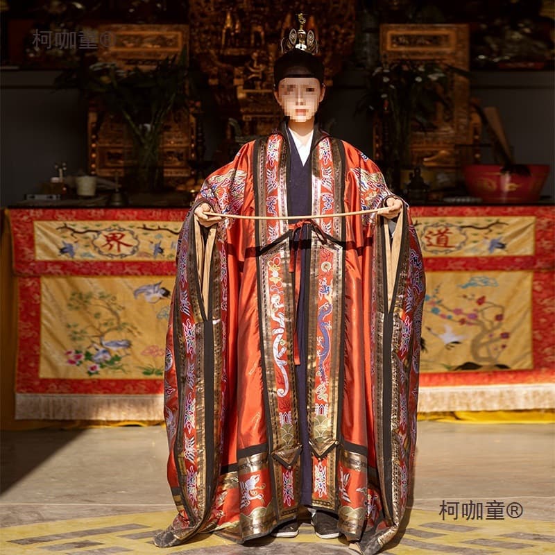 Jiangyi Qinghe Fu Taoist High Merit Fa Yi, Taoist Priest Attire, Ban Yi, Xiaotai Yi, Jing Yi, Taoist Robe, Maitreya