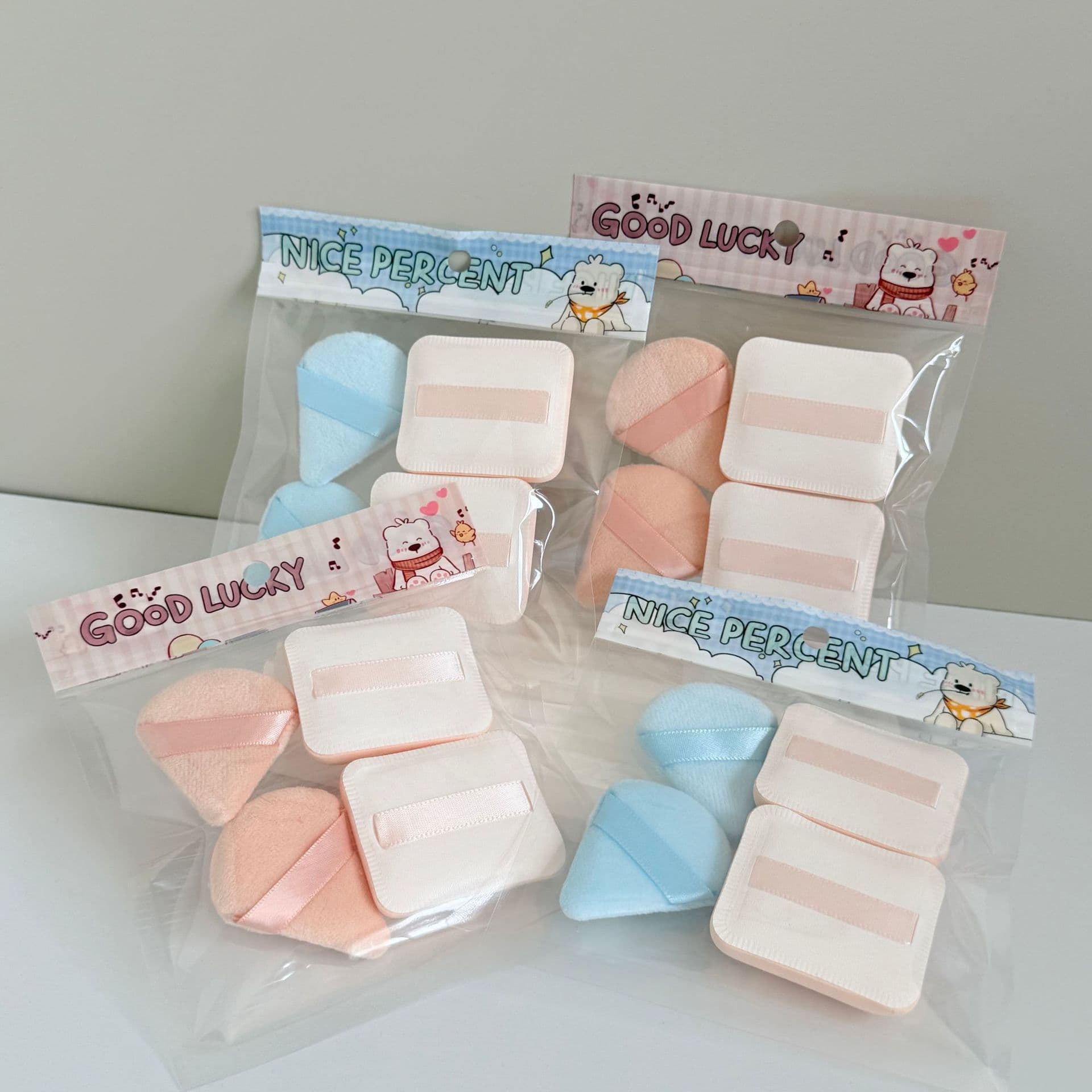 Marshmallow Cushion Puff Velvet Loose Powder Puff Non-Absorbing Foundation Liquid Powder Foundation Special Makeup Tool Bag Pack Wholesale