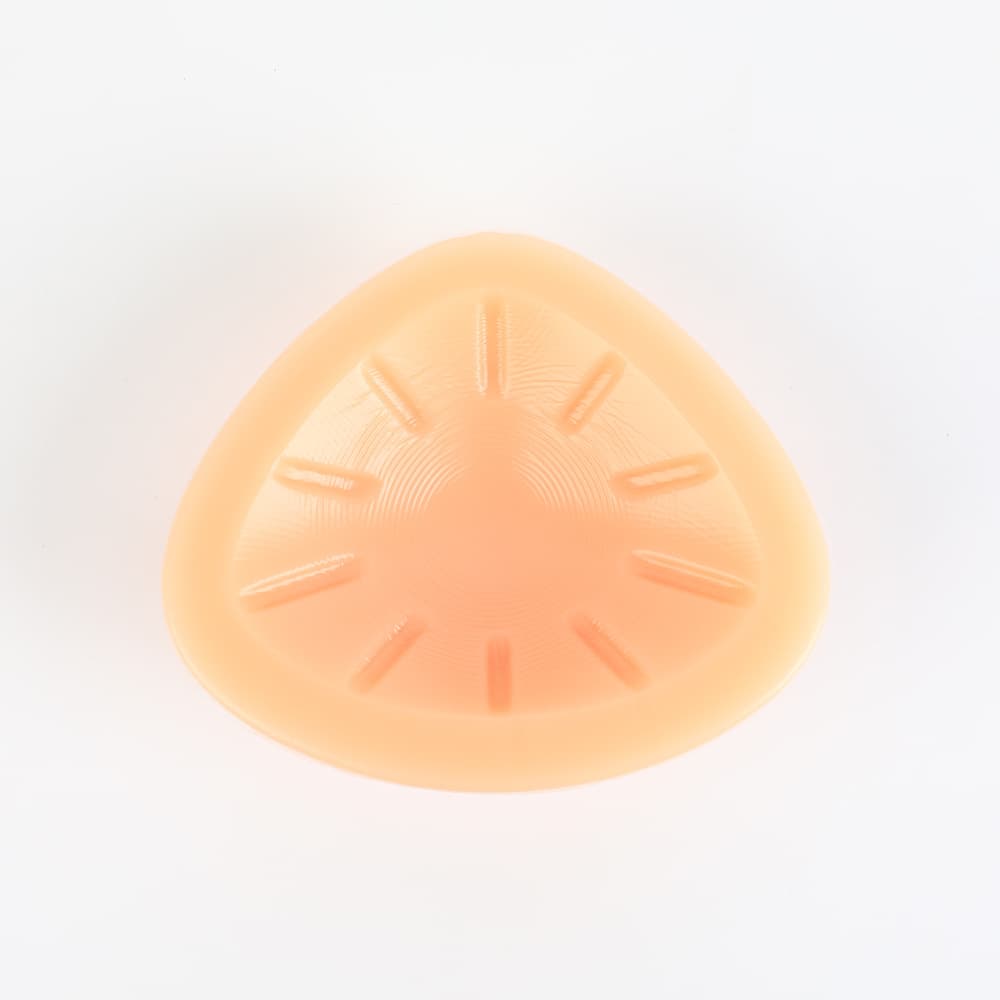 New Universal Concave Bottom Triangular Breathable Silicone Breast Form Post-Surgery Prosthesis