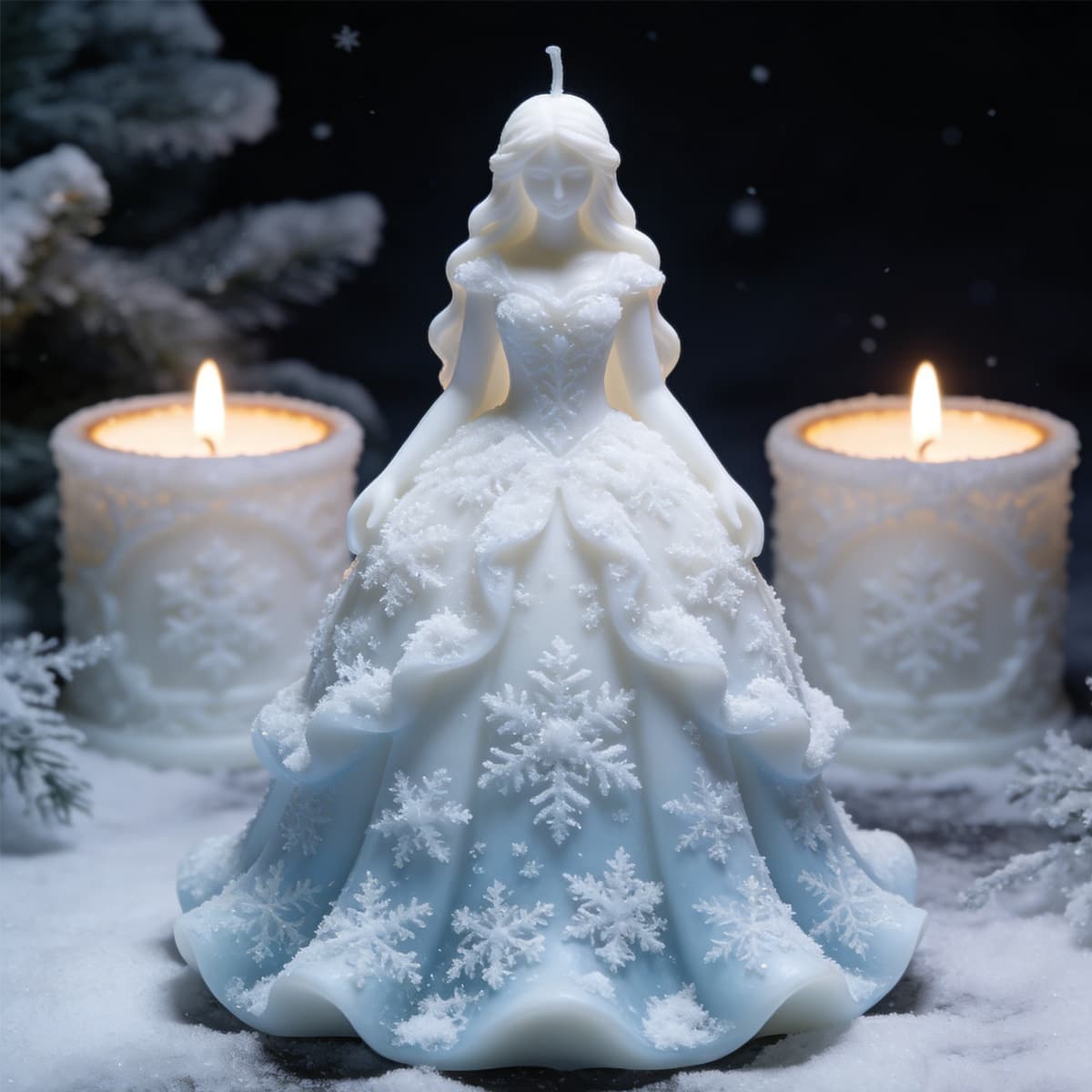 Wedding Dress, Scented Candle, Silicone Mold, Handmade Plaster Doll, Wedding Decoration, Mousse Cake Mold, Cross-Border