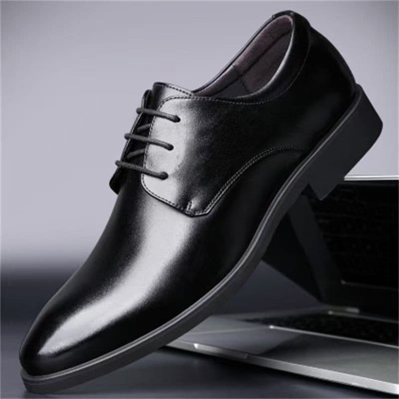 Business Men's Casual Shoes, British Style Soft Sole Height-Increasing Oxfords, Work Shoes, Formal Leather Shoes for Men