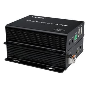 4K@60Hz KVM 20km Fiber Optic Extender Audio Video Separation Mouse Keyboard Extension Control