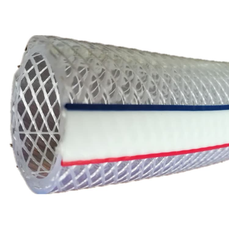 Wholesale PVC Fiber Reinforced Hose Transparent Antifreeze Mesh Flower Watering Tap Water Pipe Plastic Snakeskin Pipe