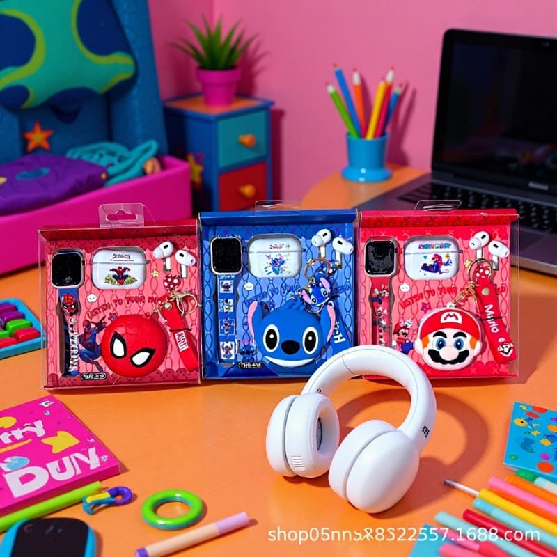 Cross-border Bluetooth headset 2026 new Sanrio Kuromi electronic watch coin purse set Huaqiangbei headset