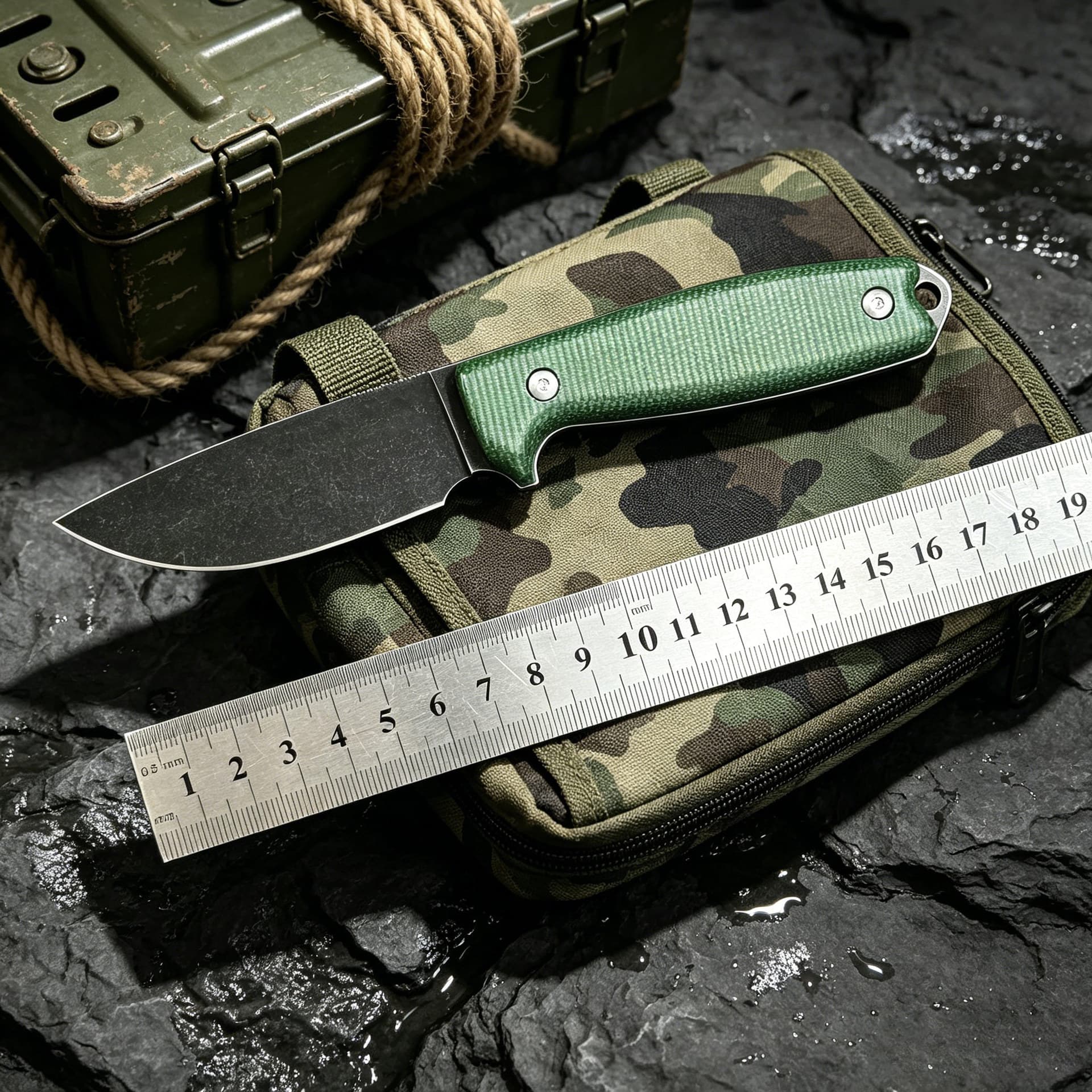 Small Ant Fixed Blade Knife Outdoor Portable Small Knife Home Fruit Knife 14C28N High Hardness Linen Handle Manufacturer Wholesale