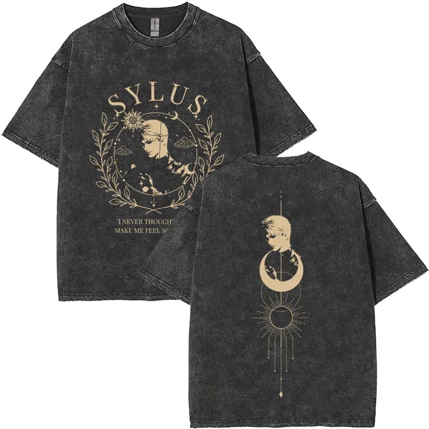 Sylus Love and Deepspace Vintage Washed T-Shirts Girl Dinner