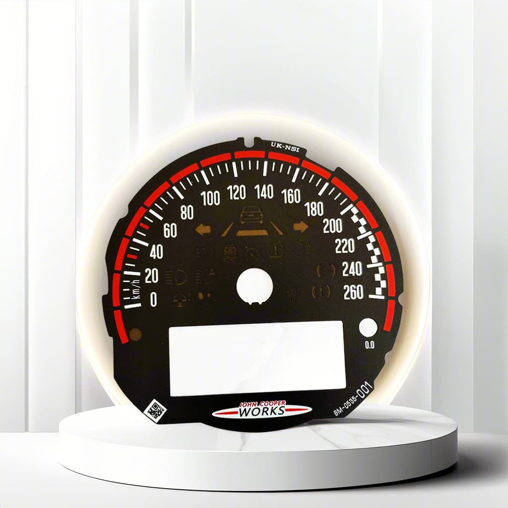 Screen-printed film sticker, automotive instrument film panel, PVC dial RPM surface sticker