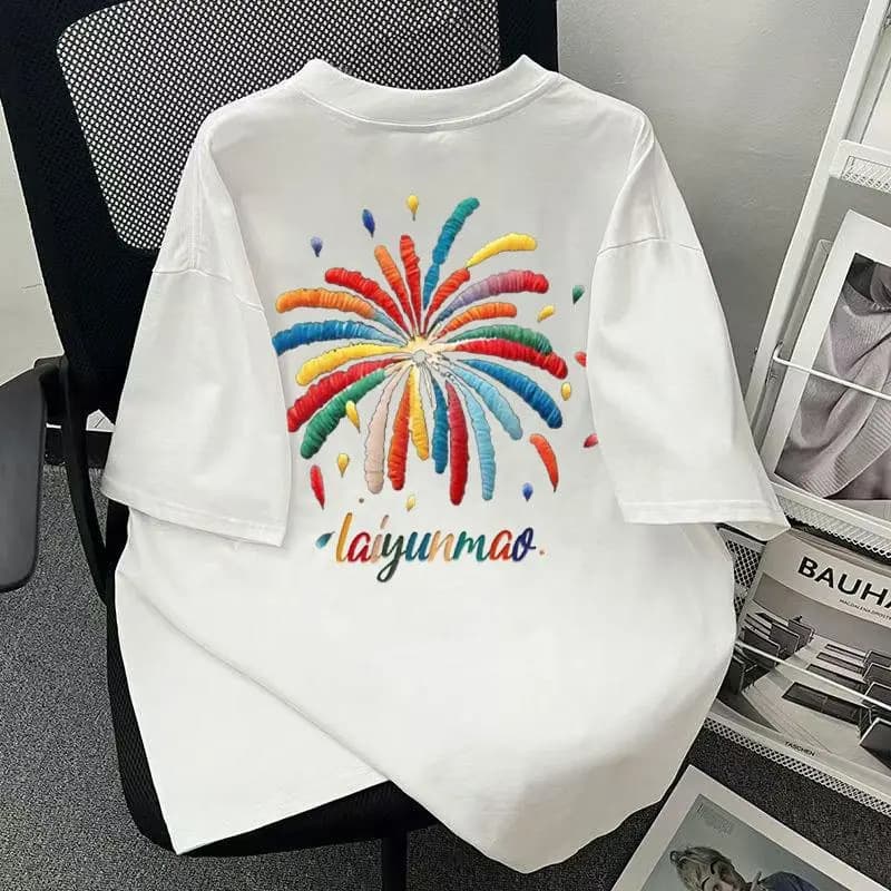 Children's T-Shirt Short Sleeve Summer Cotton Loose Fit Top for Boys and Girls
