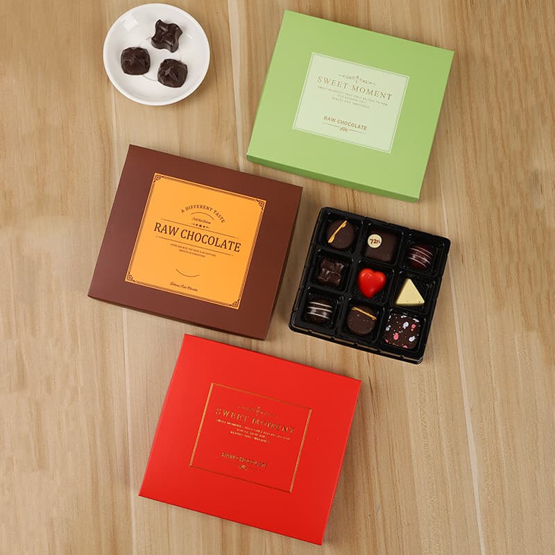 Shengqiao High-End Gift Box for Birthday, Qixi Valentine's Day, Handmade DIY Truffle 9-Grid Chocolate Packaging Box