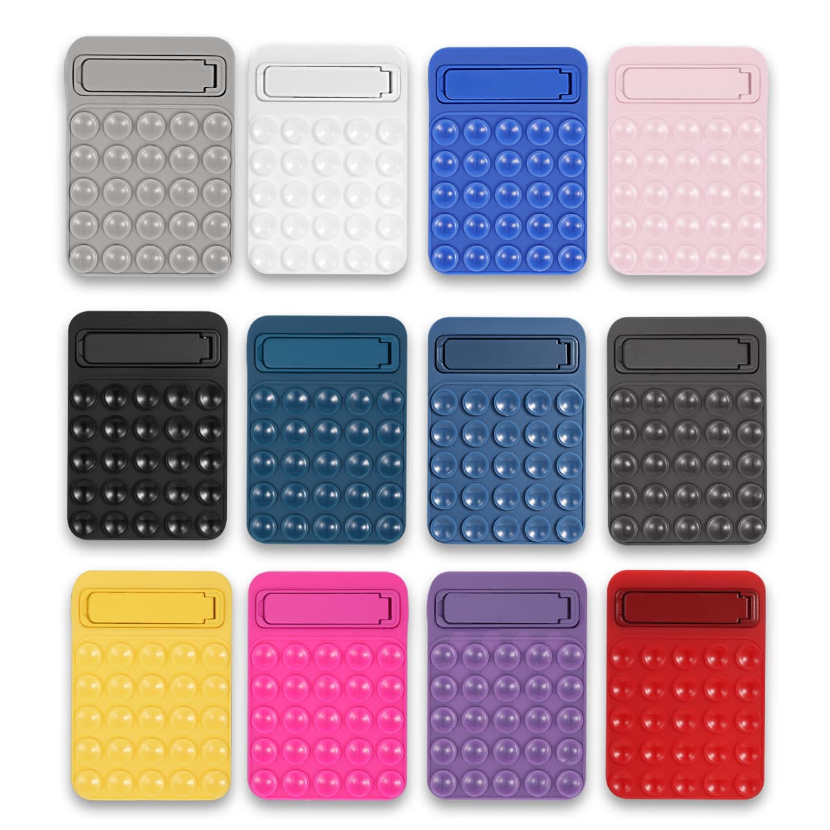 Silicone Suction Cup Stand Multi-Functional Phone Case Back Adhesive Foldable Silicone Bracket Glass Self-Adhesive Anti-Slip Desktop Stand
