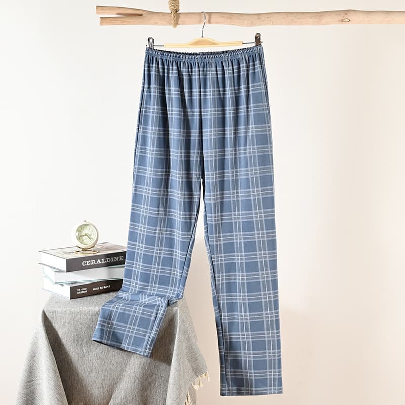 Men's pure cotton pajamas, spring, autumn and summer large pants, extra large size loose home pants, men's fattened cotton casual trousers