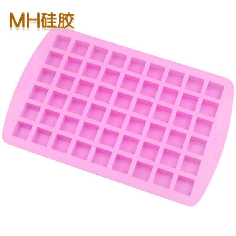 Minghao 54-Cell Small Square Silicone Ice Cube Tray Mold DIY Chocolate Block Mold Handmade Brown Sugar Cube Mold