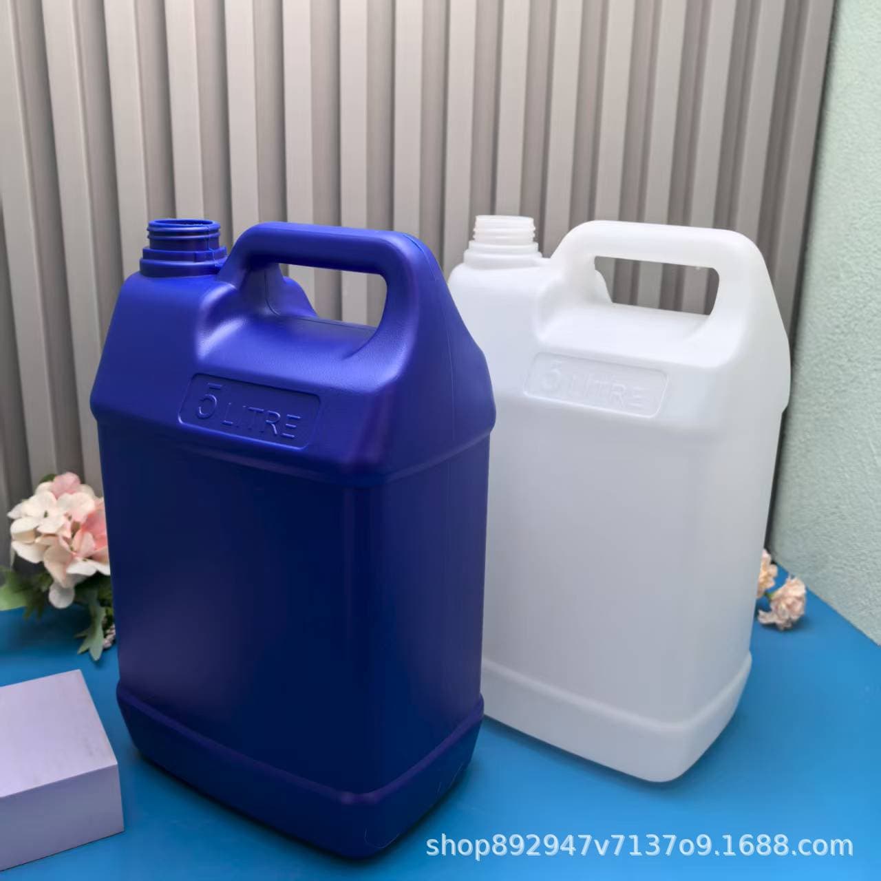 5kg Plastic Buckets for Water-Soluble Fertilizer, Paint, Glue, Hardener, Cleaner, Disinfectant, Industrial Oil Packaging